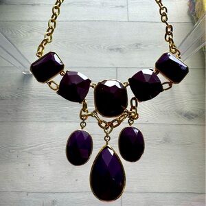 Bebe Purple & Gold Necklace